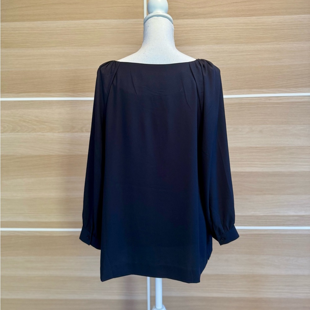 Lark & Ro Classic Black Blouse - Picture 7 of 10